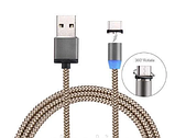Магнітний кабель Micro USB X-cable 360°, фото 3
