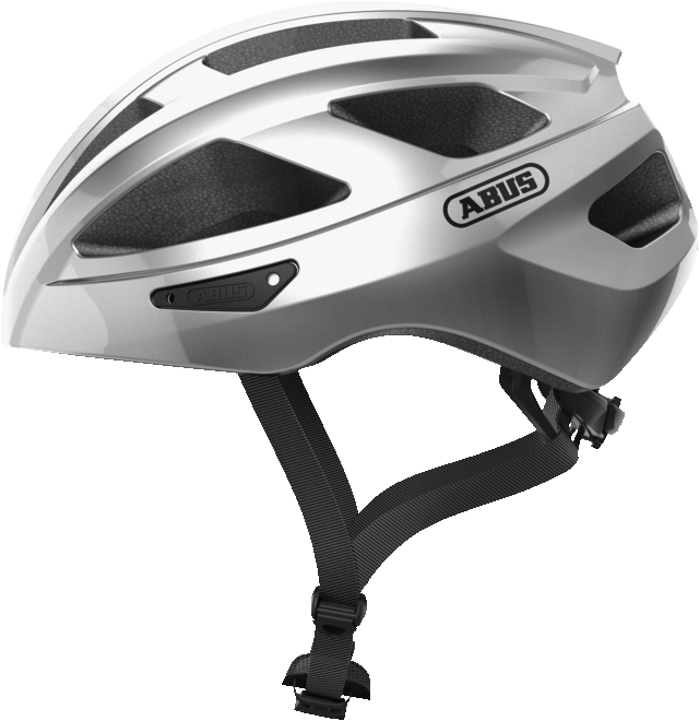 Велошлем спортивный ABUS MACATOR Gleam Silver S (51-55 см)