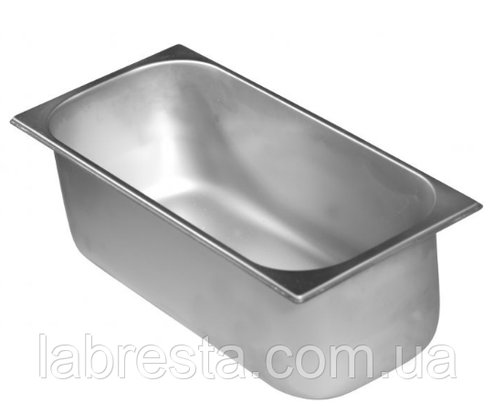 Кювета для морозива Hendi 802038 з нержавіючої сталі, 5 л, 360x165x120 мм