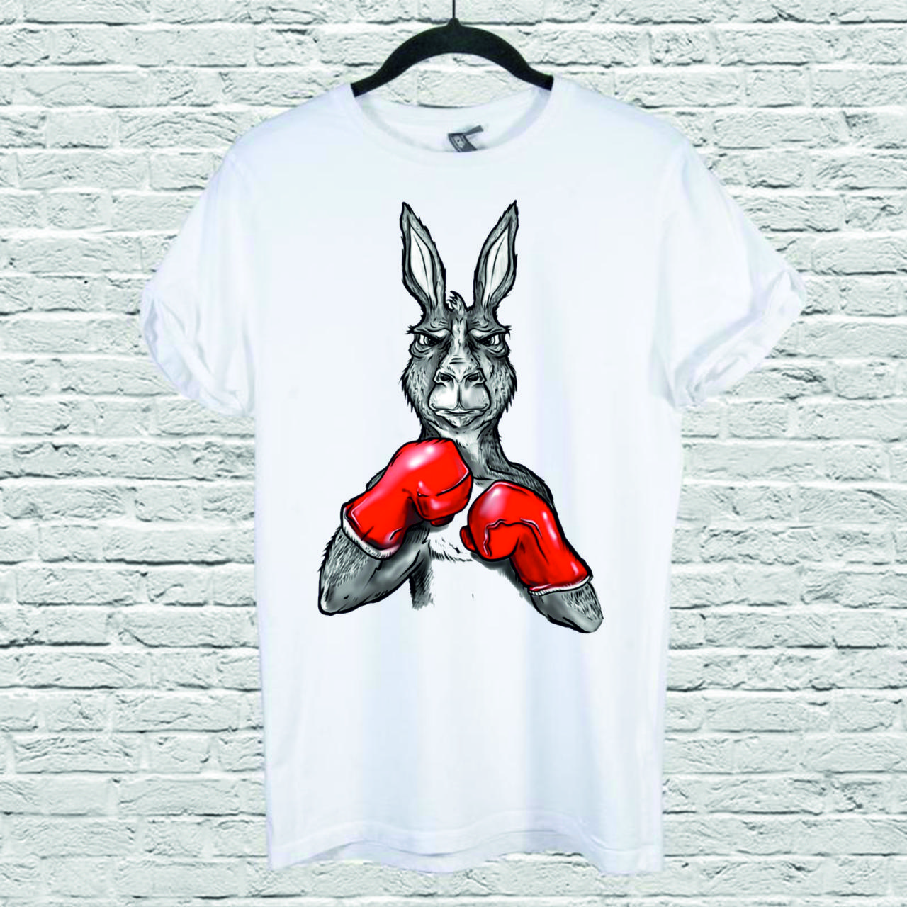Футболка YOUstyle Roger Boxing Kangaroo 0029 XXL White