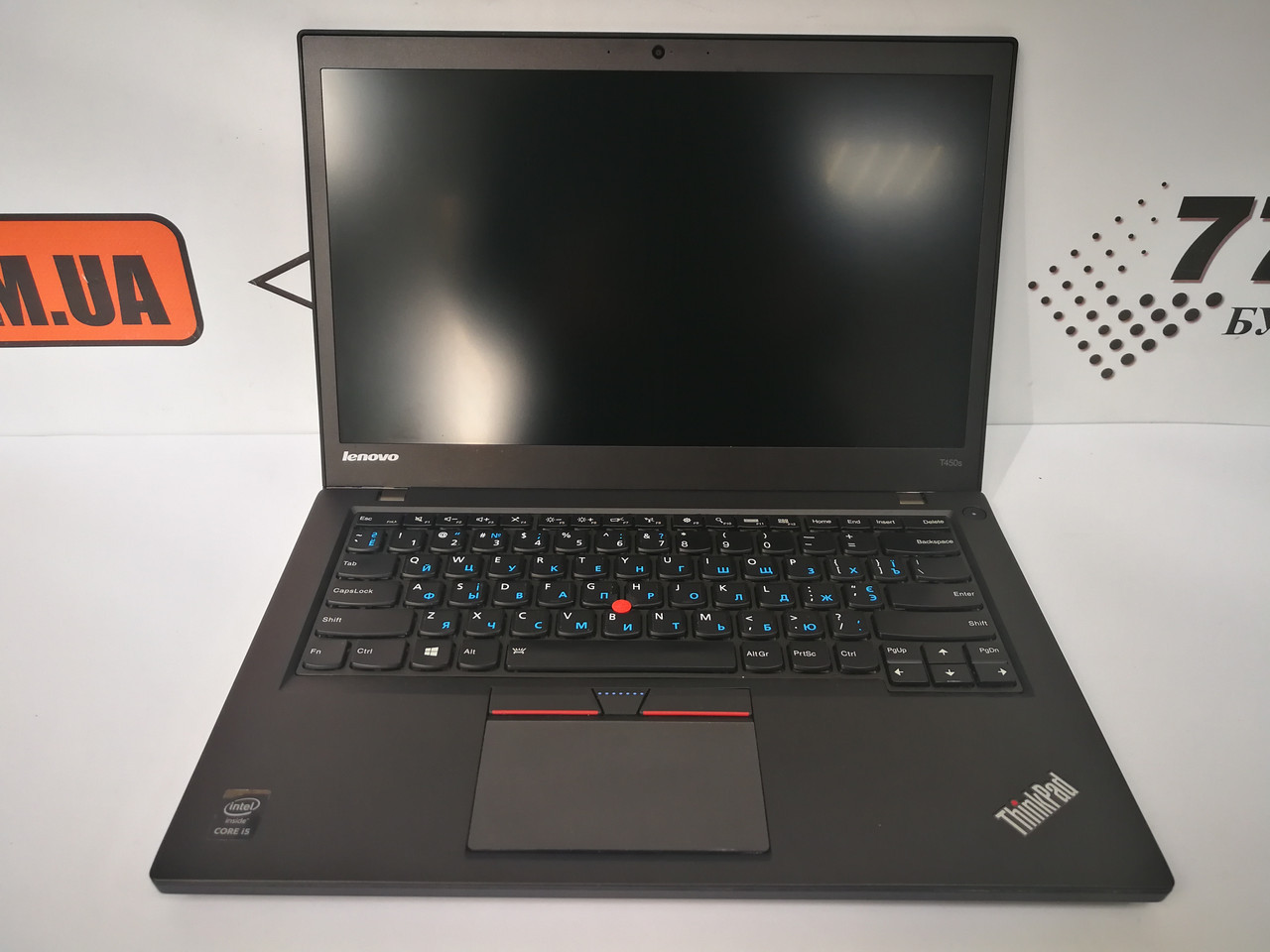 Ноутбук Lenovo ThinkPad T450s, 14" IPS, i7-5600U 2.9GHz, RAM 12ГБ, 256ГБ, підсвітка клавіатури