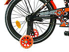 Велосипед дитячий IMPULS Beaver 18 Д. чорно-померанчовий, фото 4