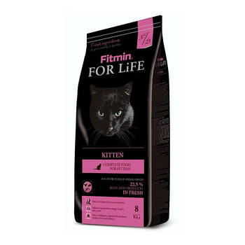 Сухий корм для кошенят, вагітних і кормових котів Fitmin For Life Kitten 8 кг