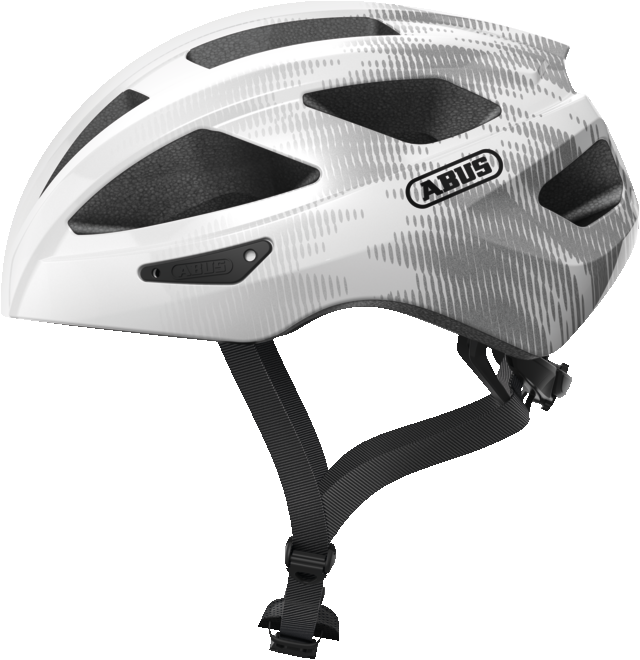 Велошлем спортивный ABUS MACATOR White Silver S (51-55 см)