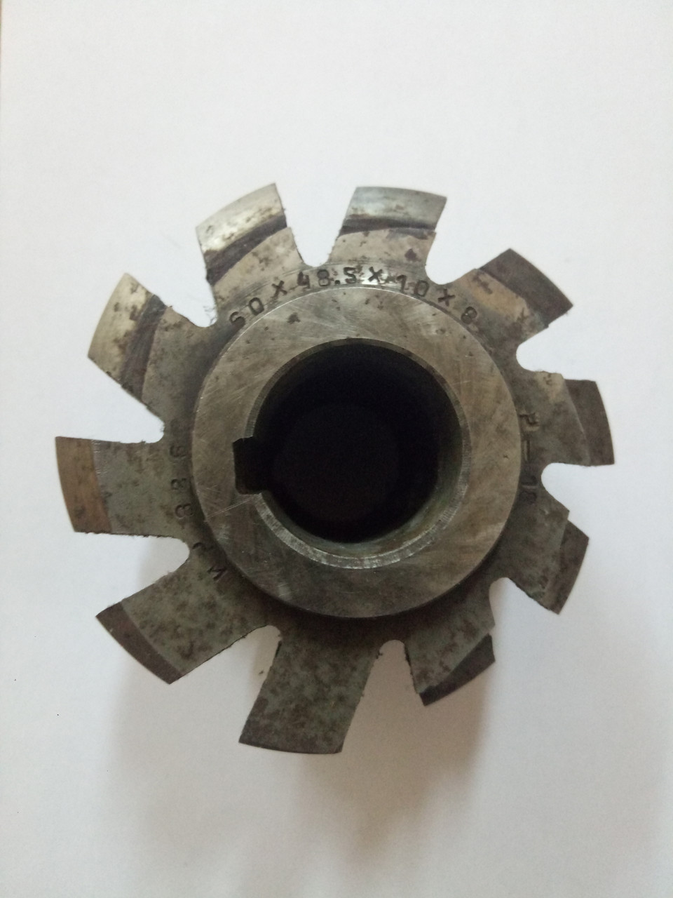 Фреза Червячная для Шлицевых Валов 60х48,5х10х8 Тип 1 Р18 (100х32х85 ...