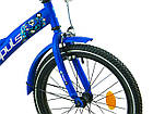 ВЕЛОСИПЕД ДИТЯЧИЙ IMPULS Beaver 18 Дюймів СИНІЙ, фото 2
