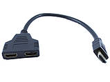 HDMI на 2 HDMI спліттер, розгалужувач, комутатор, фото 2