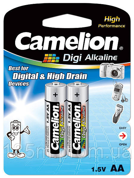 Батарейка CAMELION LR6 AA Digi Alkaline 2 blist - фото 1 - id-p229937886