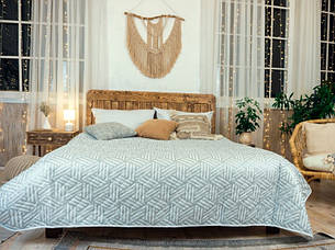 Ковдра-покривало Leleka-textile полуторна 140*205 см мікрофібра/холлофайбер стьобана літній М14, фото 2