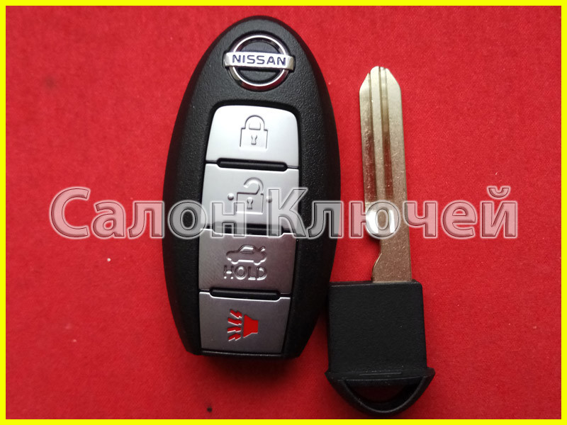 Смарт ключ Nissan Rogue USA 2014-2018 (Туреччина з лого) 4 кнопки, фото 1