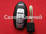 Nissan Leaf, Rogue, Juke, Altima корпус ключа на 4 кнопки, фото 3