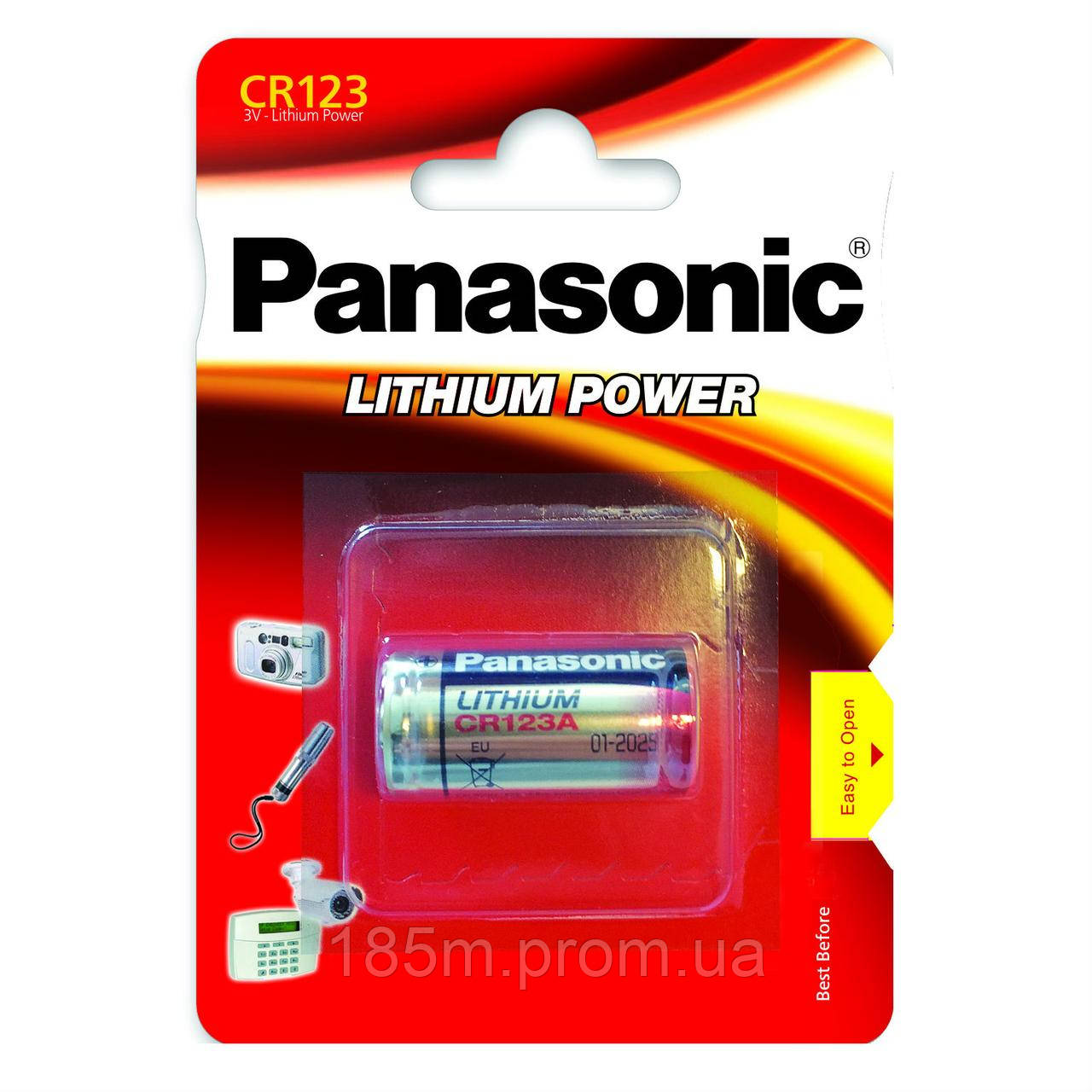 Батарейка PANASONIC CR123A 3V blist - фото 1 - id-p415481379