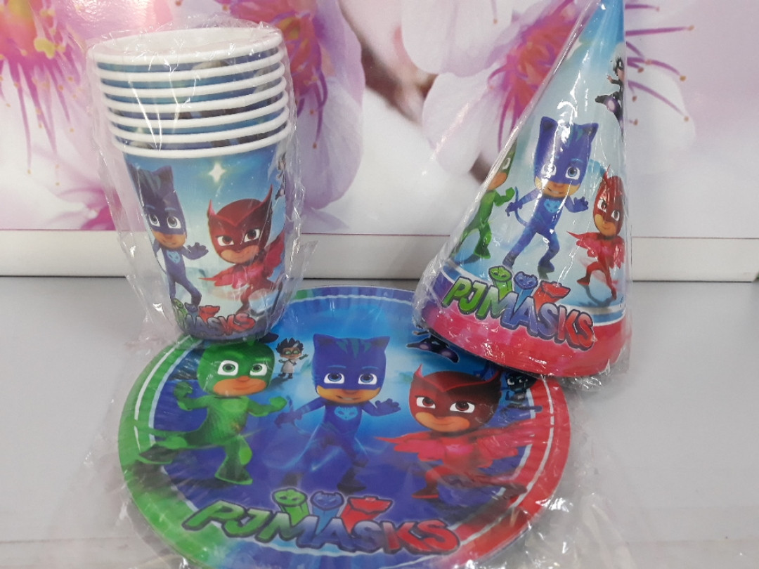 Набір посуду з малюнком герої в масках, фото 1