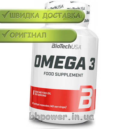 Омега-3 BioTech Natural Omega 3 90 капс, фото 2
