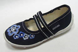 Ошатні текстильні туфлі, балетки, мокасини, капці для дівчинки Тм "VIggami", розмір 26