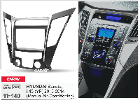 2-DIN перехідна рамка HYUNDAI Sonata, i-45 (YF) 2010 і вище (Manual Air-Conditioning), CARAV 11-140