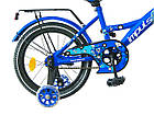 Велосипед 16" дюймів 2-х колесний Impuls Beaver синій, фото 3