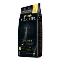 Сухой корм для взрослых собак мелких пород Fitmin For Life Adult Mini 15 кг