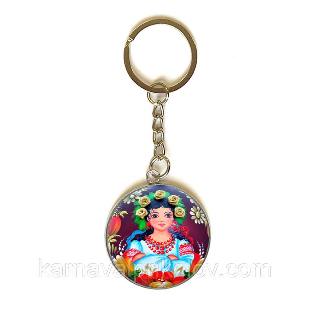 3D брелок Українка 3,5см