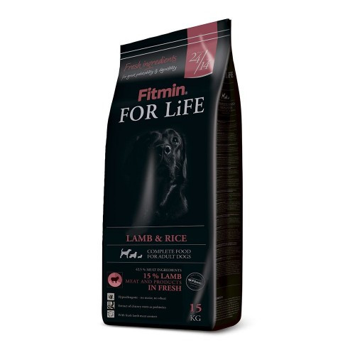 Гіпоаллергенний корм для собак усіх порід з ягням і рисом Fitmin For Lam & Rice 15 кг