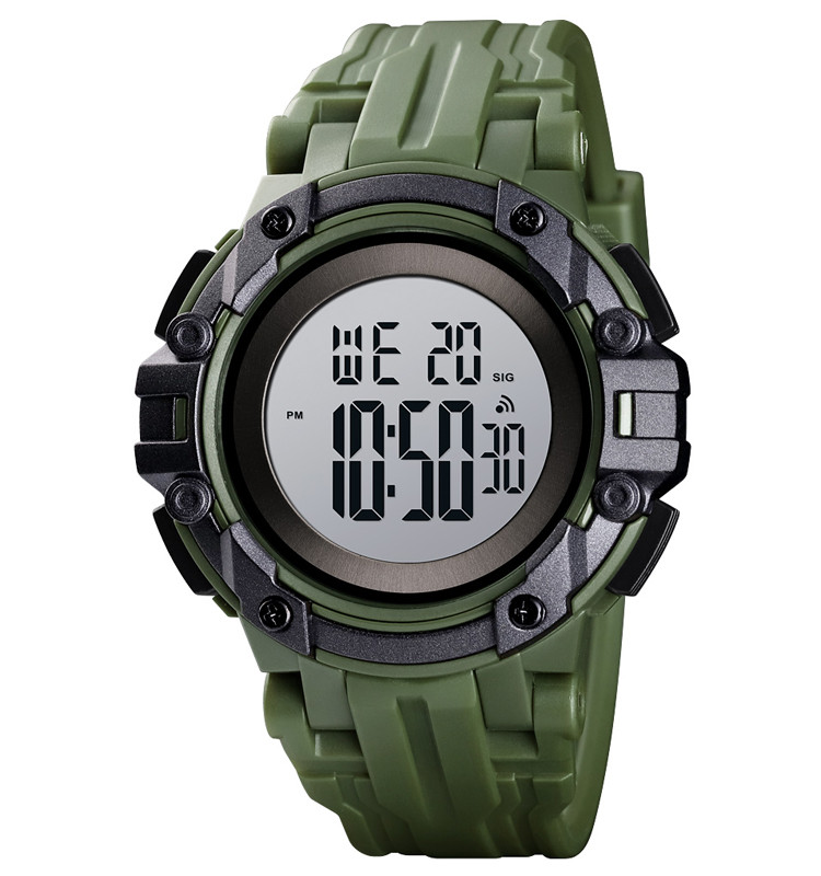 Skmei 1545 зелений чоловічий спортивний годинник