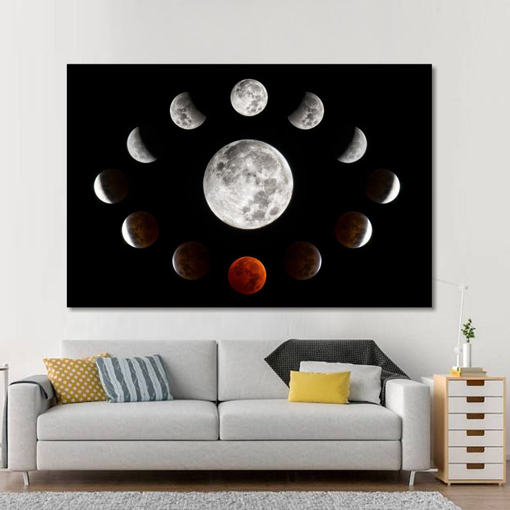 Модульна картина IDEAPRINT "Місячне затемнення", фото 1