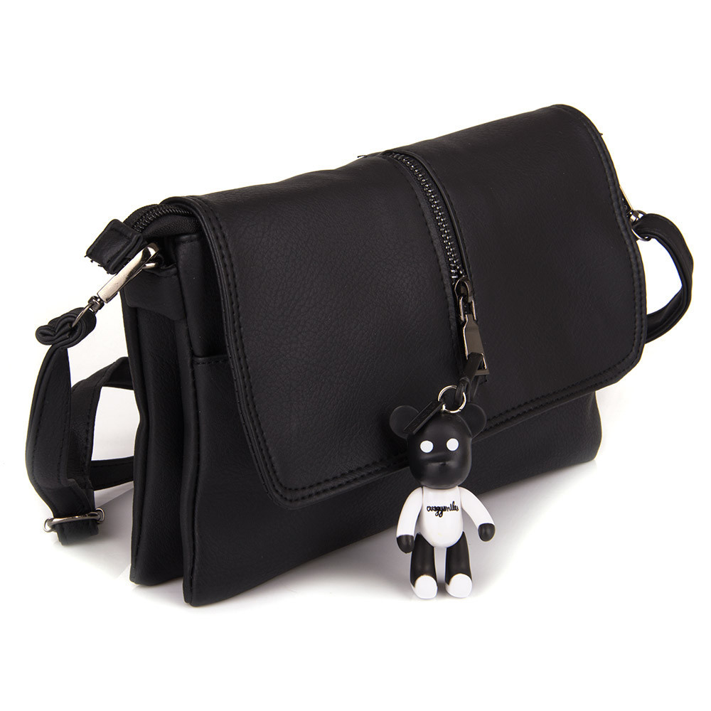 Сумочка жіноча через плече Bagira 873 чорна