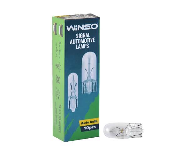 Лампа розжарювання Winso W5W 12V 5W W2.1x9.5d