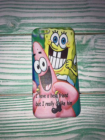 Чохол силіконовий Sponge Bob для всіх моделей Meizu, фото 2