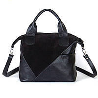 Женская кожаная сумка с асимметричным дизайном, цвета в ассортименте