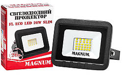 Прожектор світлодіодний MAGNUM 20Вт LED slim 6500К 1400Лм IP65