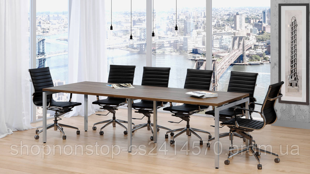 Стіл для переговорів лофт Q-270 Loft design Горіх Модена
