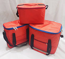Комплект сумок холодильників (термо сумка) 3 в 1 жовтогарячий Fishmaster 12, 18 і 30 літрів