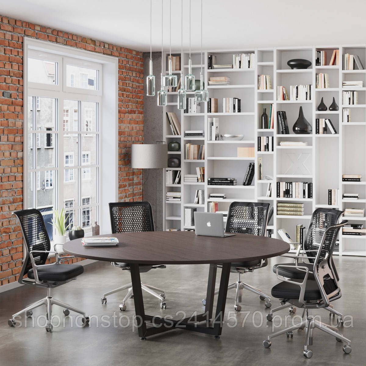 Стіл для переговорів лофт D-2000 Loft design Венге Луізіана