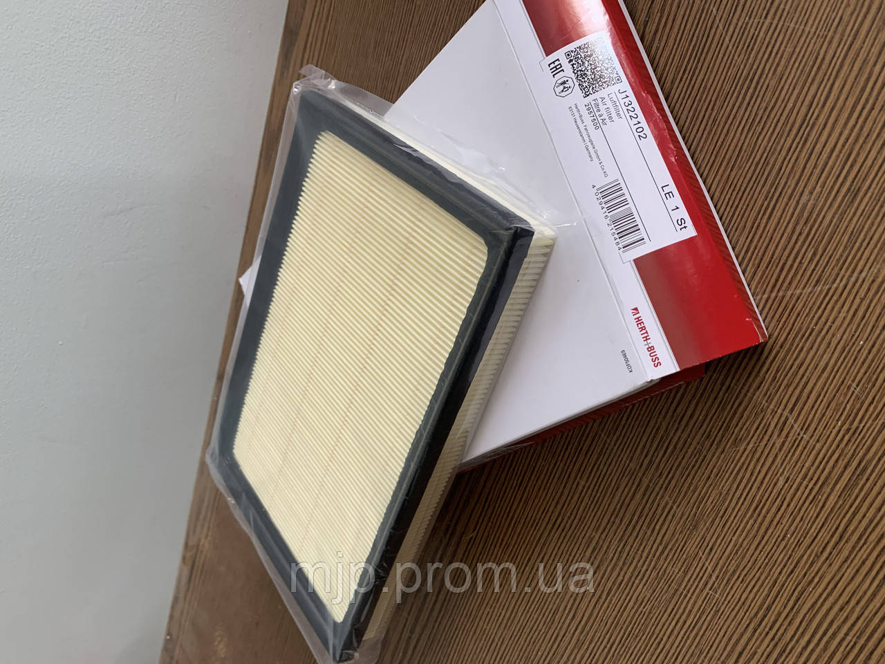 Фільтр повітряний HERTH+BUSS J1322102 17801-38010, 17801-38011, 17801-0V010, 17801-0V020, 178010V040, 17801-YZZ10, фото 1