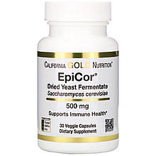 Епікор висушений дріжджовий ферментат EpiCor, 500 мг, 30 рослинних капсул California Gold Nutrition