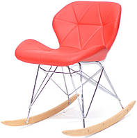 Кресло качалка Invar Rack Eames RAR красный 05, Charles Eames Rocker Shell, код: 9912