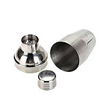 Шейкер барний для коктейлів сталевий Cobbler 750 мл (LB-18278), фото 2