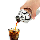 Шейкер барний для коктейлів сталевий Cobbler 750 мл (LB-18278), фото 4