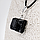 Кулон із самородком шерла чорним турмаліном, срібло, 18*21 мм, 1308КЛШ, фото 2