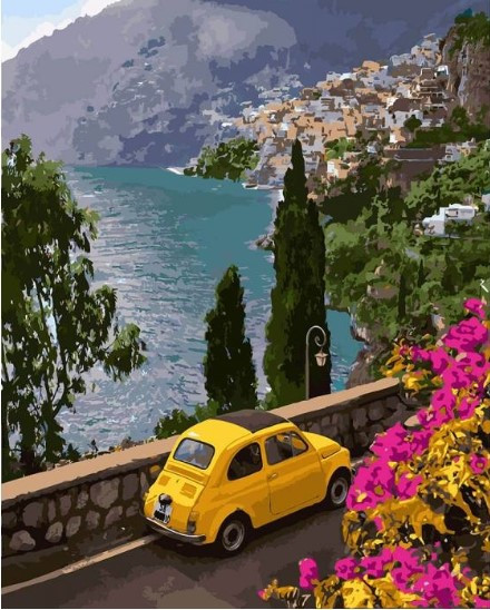 Картина за номерами Поїздка до моря