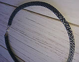 Візерунковий плетений джгут з бісеру "shine-1", фото 2