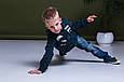 Демісезонні дитячі джинси для хлопчика з потертостями BRUMS Італія 143BFBF007 синій, фото 4