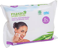 Вологі серветки для зняття макіяжу Masmi Organic 20 шт (8432984001070)