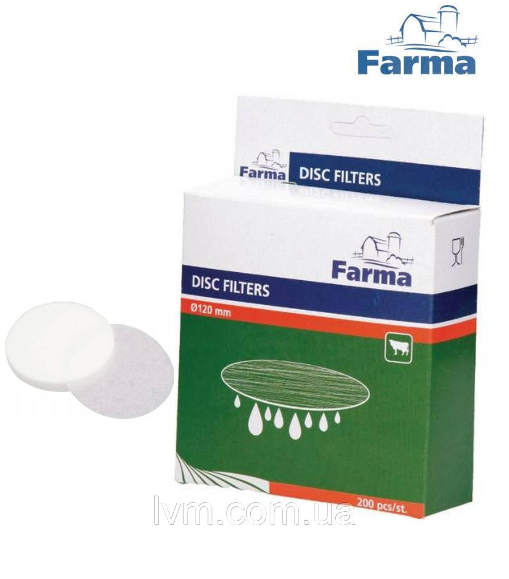 Фільтра молочні Ø 125мм (25г/м2) для фільтрації молока уп/200шт FARMA