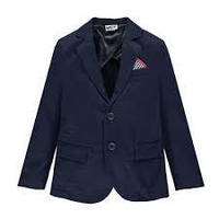 Модный детский пиджак для мальчика с карманами MEK Италия 191MHAT002 Синий 128.Топ! 116