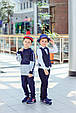 Однотонні дитячі штани для хлопчика MEK Італія 191MHBH002 темно-синій, фото 3