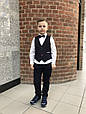 Однотонні дитячі штани для хлопчика MEK Італія 191MHBH002 темно-синій, фото 4