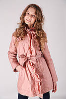 Стильный детский плащ для девочки RIZZIBOY Италия 1G53F Розовый ӏ Верхняя одежда для девочек