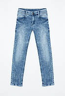 Демисезонные детские джинсы для мальчика с потертостями Young Reporter Польша 201-0110B-16-000-1 Синий 164,